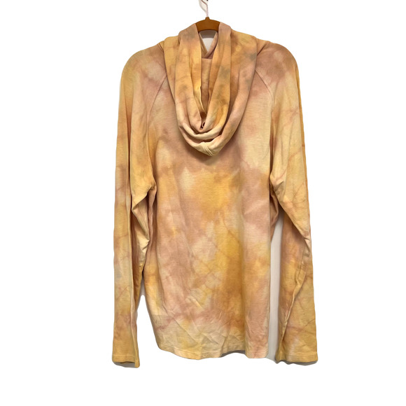 Yellow/Pink loose fit colorful tie dye sweatshirt - Picture 3 of 3